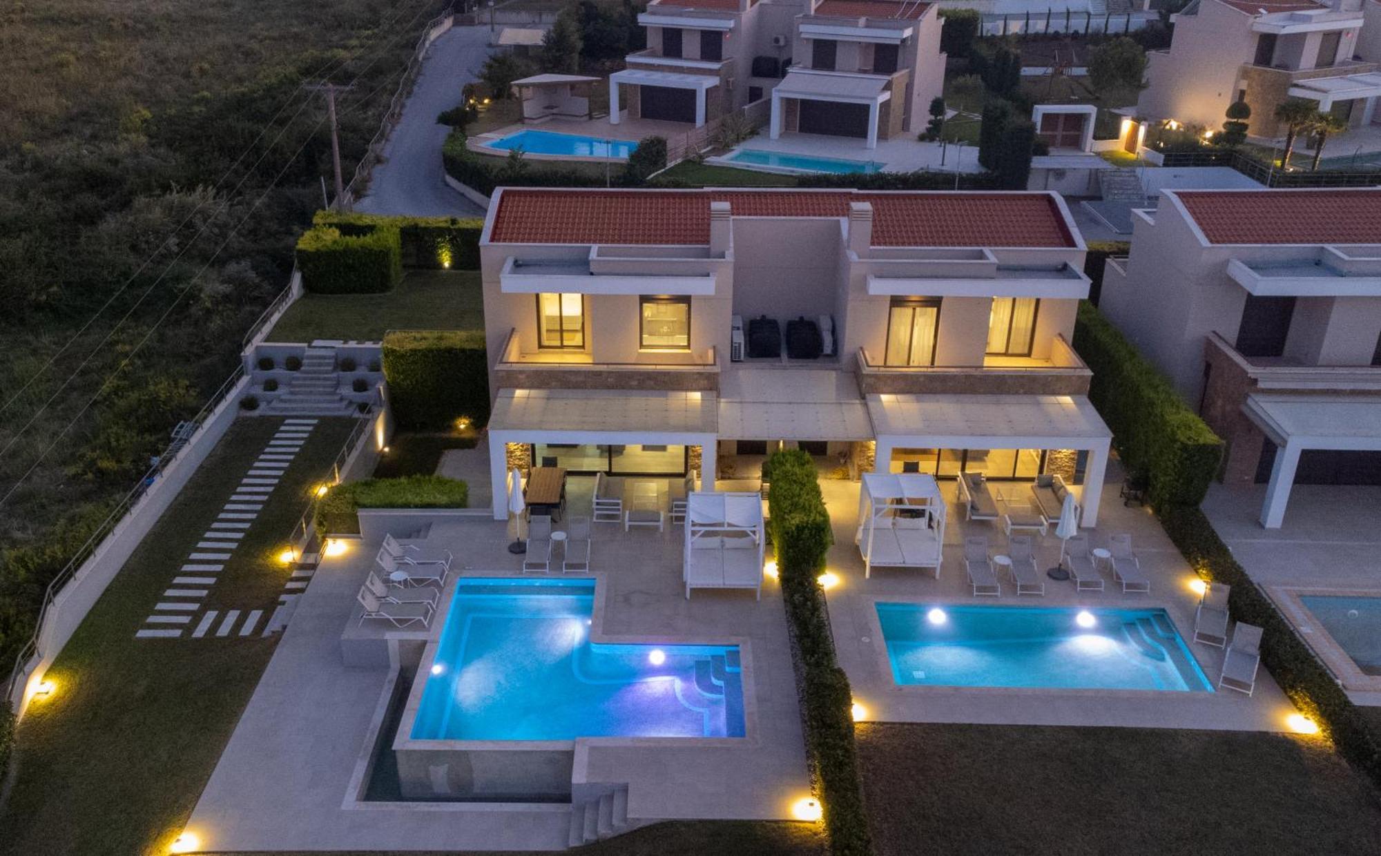 Bellevue Villas With Private Pool Ханиоти Екстериор снимка