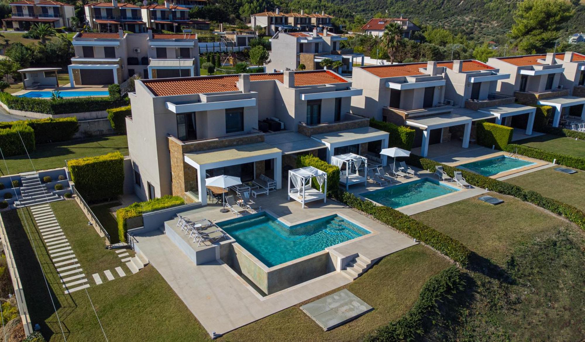 Bellevue Villas With Private Pool Ханиоти Екстериор снимка