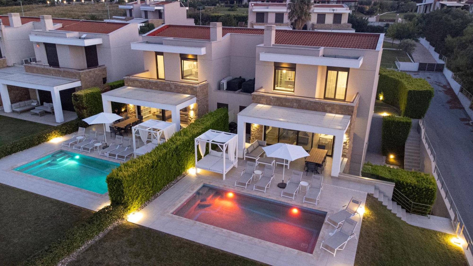 Bellevue Villas With Private Pool Ханиоти Екстериор снимка